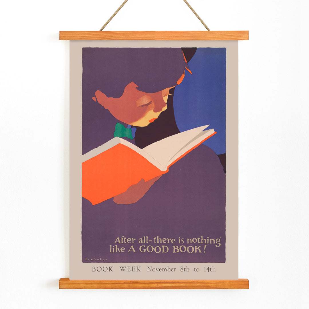 , with wooden magnetic frame on white background