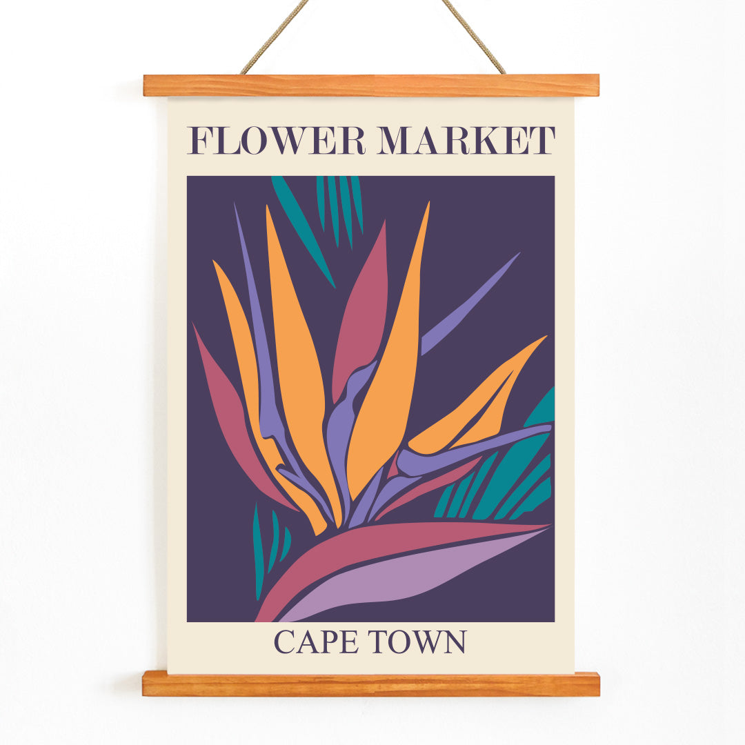 , with wooden magnetic frame on white background