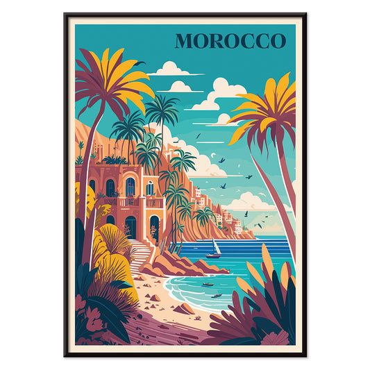 , with black aluminium frame on white background