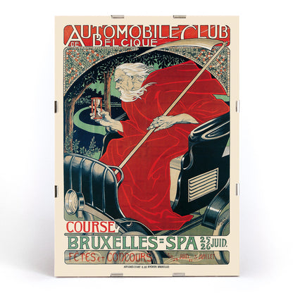 , framed and displayed in modern living room decor