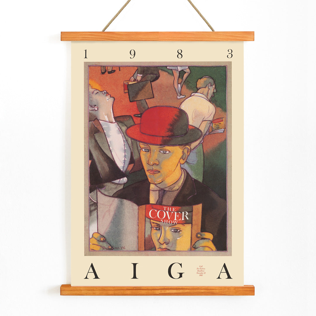 , with wooden magnetic frame on white background