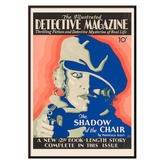 , with black aluminium frame on white background