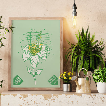 , framed and displayed in home decor