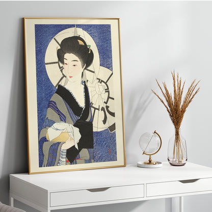 , framed and displayed in home decor