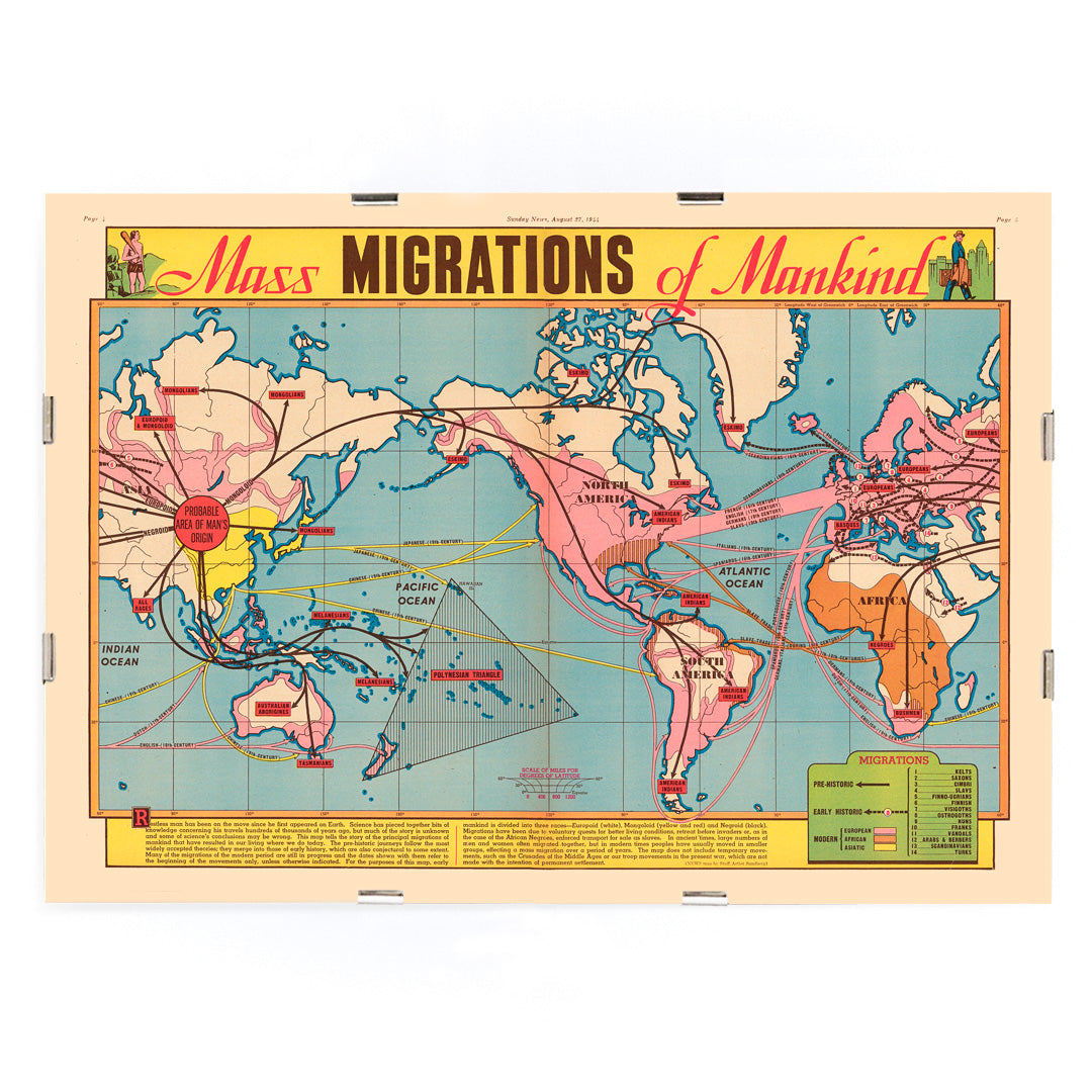 , framed and displayed in modern living room decor