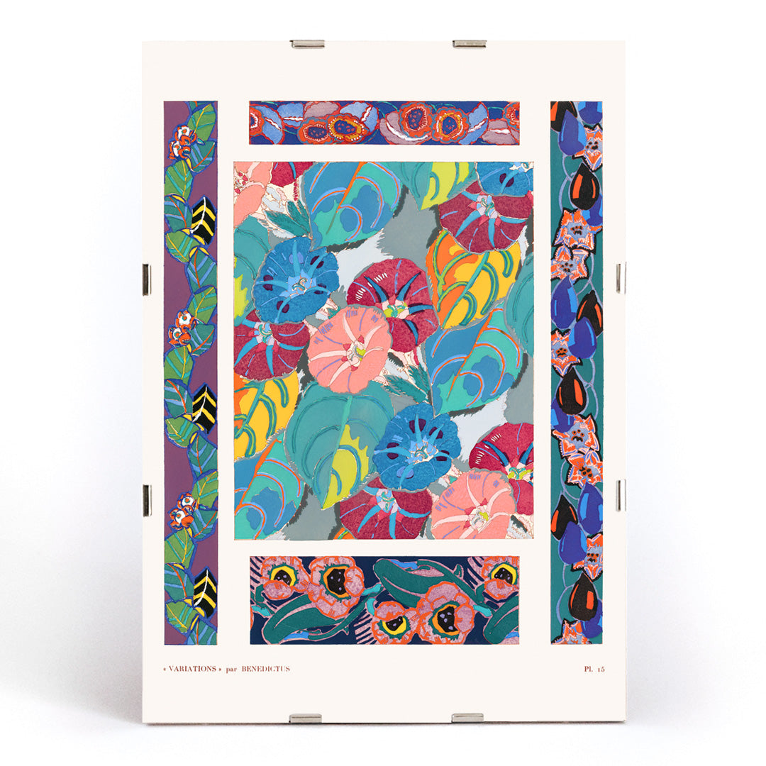 , framed and displayed in modern living room decor