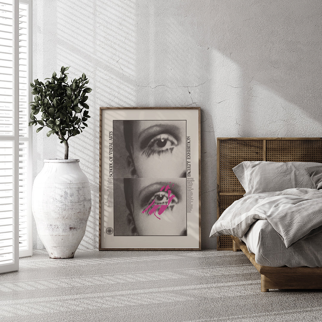 , framed and displayed in home decor