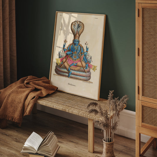 , framed and displayed in home decor