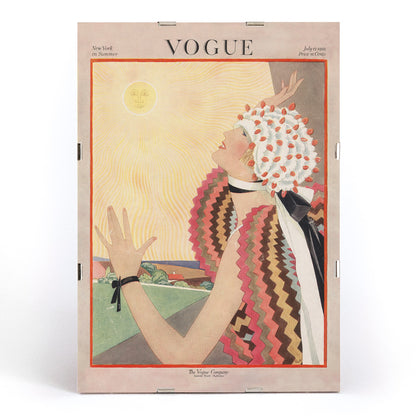 , framed and displayed in modern living room decor