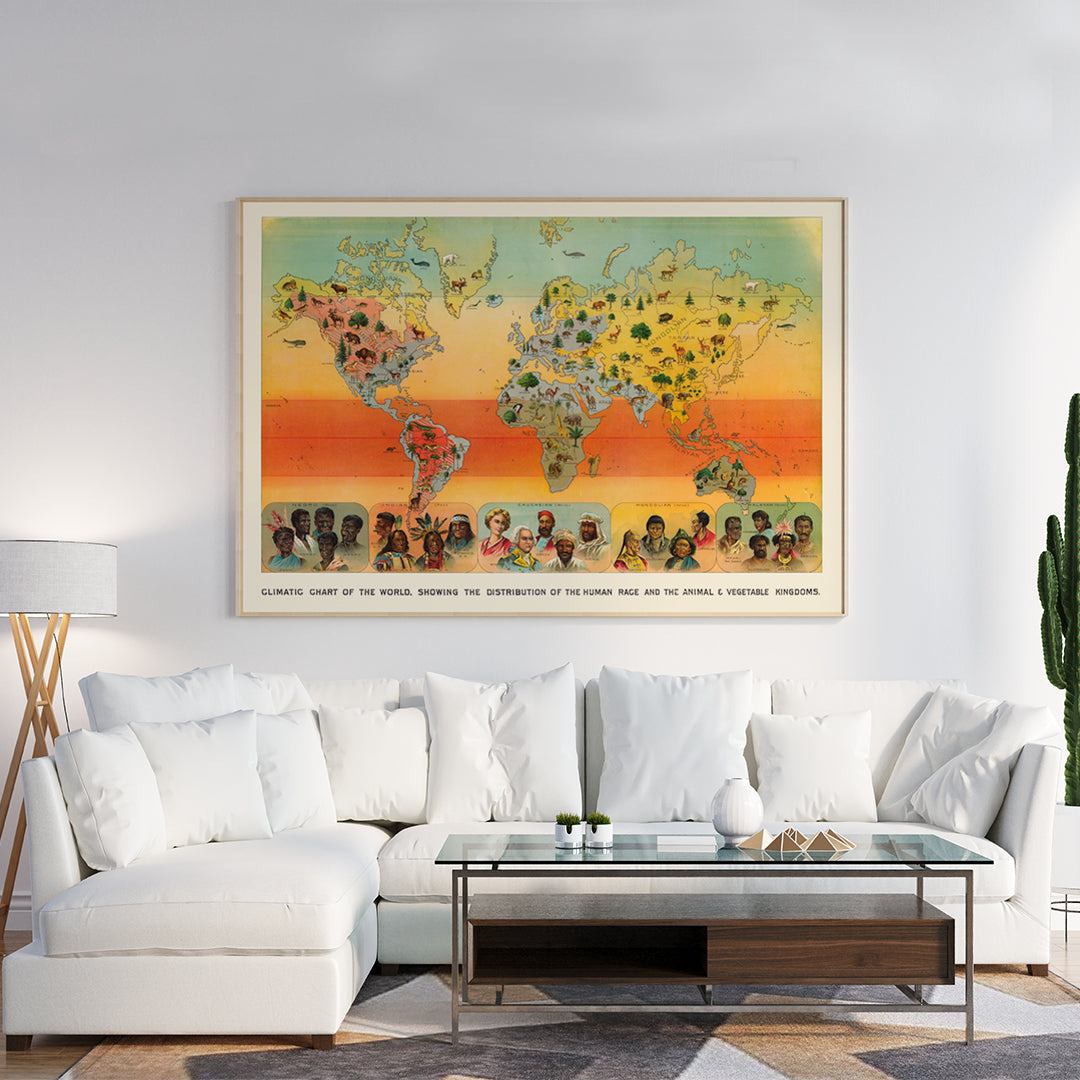 , framed and displayed in home decor