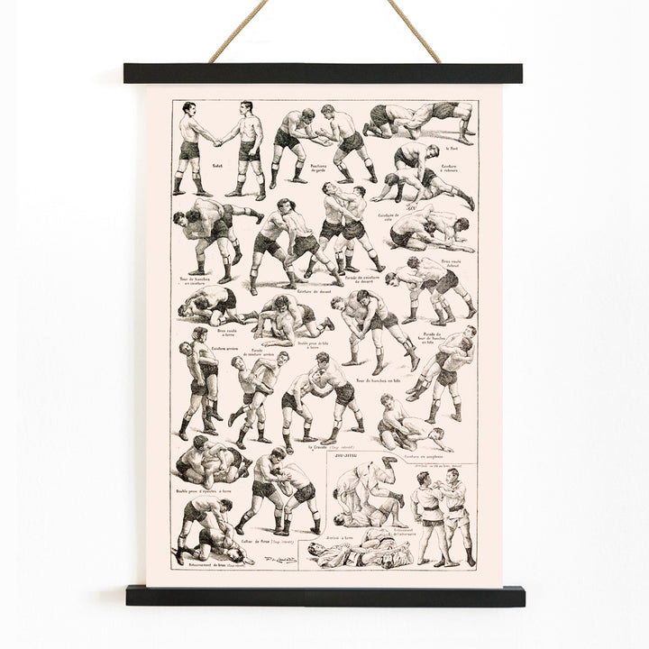 , with wooden magnetic frame on white background